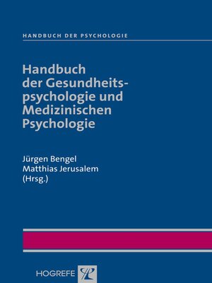 cover image of Handbuch der Gesundheitspsychologie und Medizinischen Psychologie